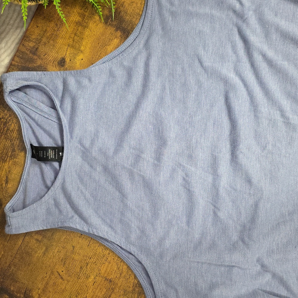 Yogalicious Lavender Heather Open Back Tie Tank - Picture 8 of 10